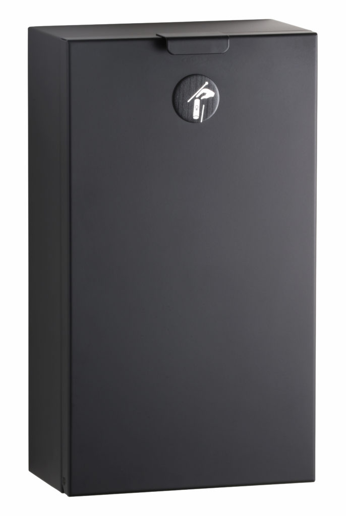 Surface-Mounted Sanitary Napkin Disposal, Matte Black | Bobrick